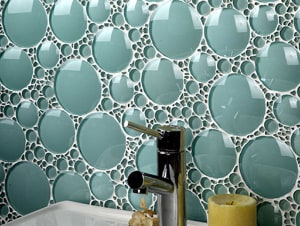 Пузырчатая мозаика на кухне