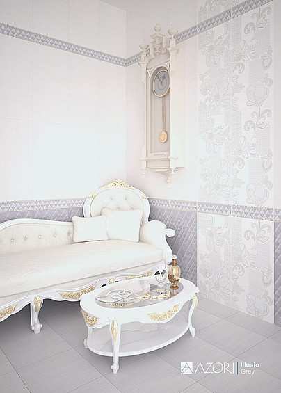 картинка Керамическая плитка настенная Illusio Bianco 315х630 от магазина Фристайл