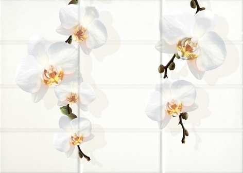 картинка Декор Mono светло-бежевый цветы MY2M302D 25x35 от магазина Фристайл